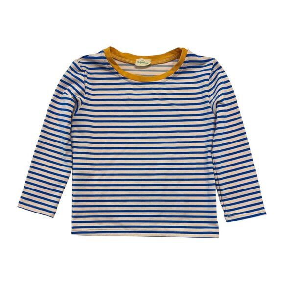 PACIFIC RAINBOW - SUN PROTECTIVE TS - STRIPE - BLUE/BEIGE/YELLOW - NEW NO TAG - Picture 2 of 5